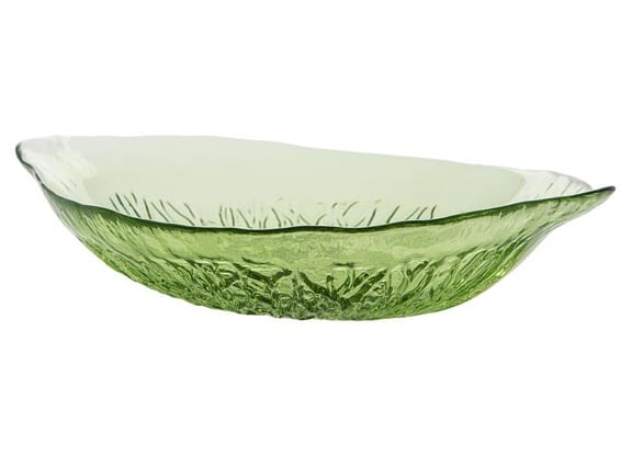 Prato de Vidro Oval Fundo de Servir Nell Limão