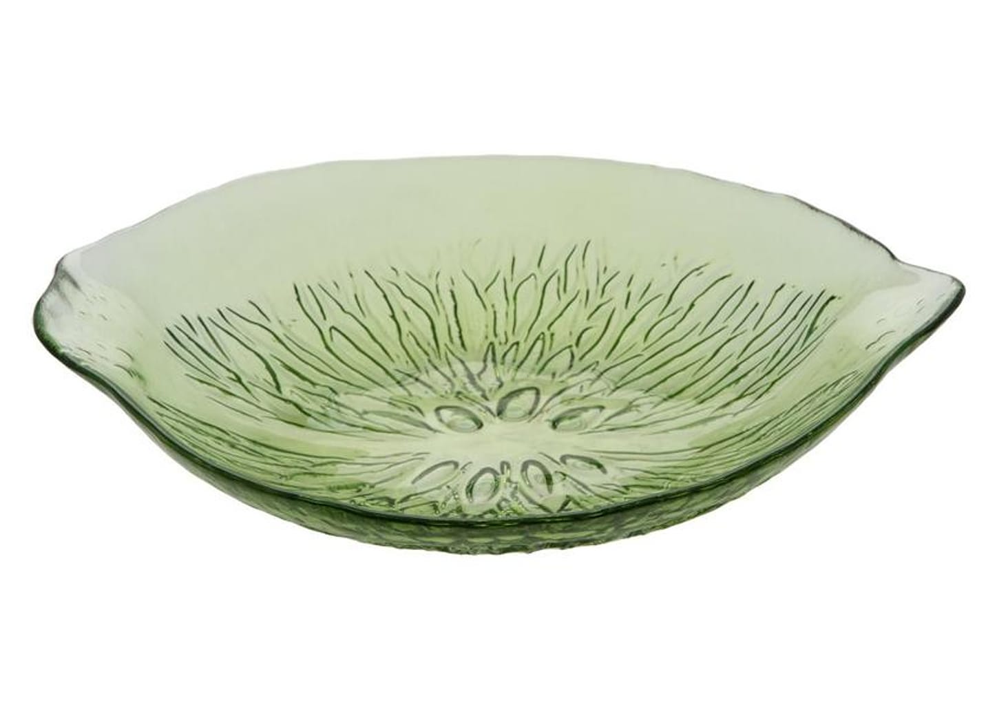 Prato de Vidro Oval Fundo de Servir Nell Limão