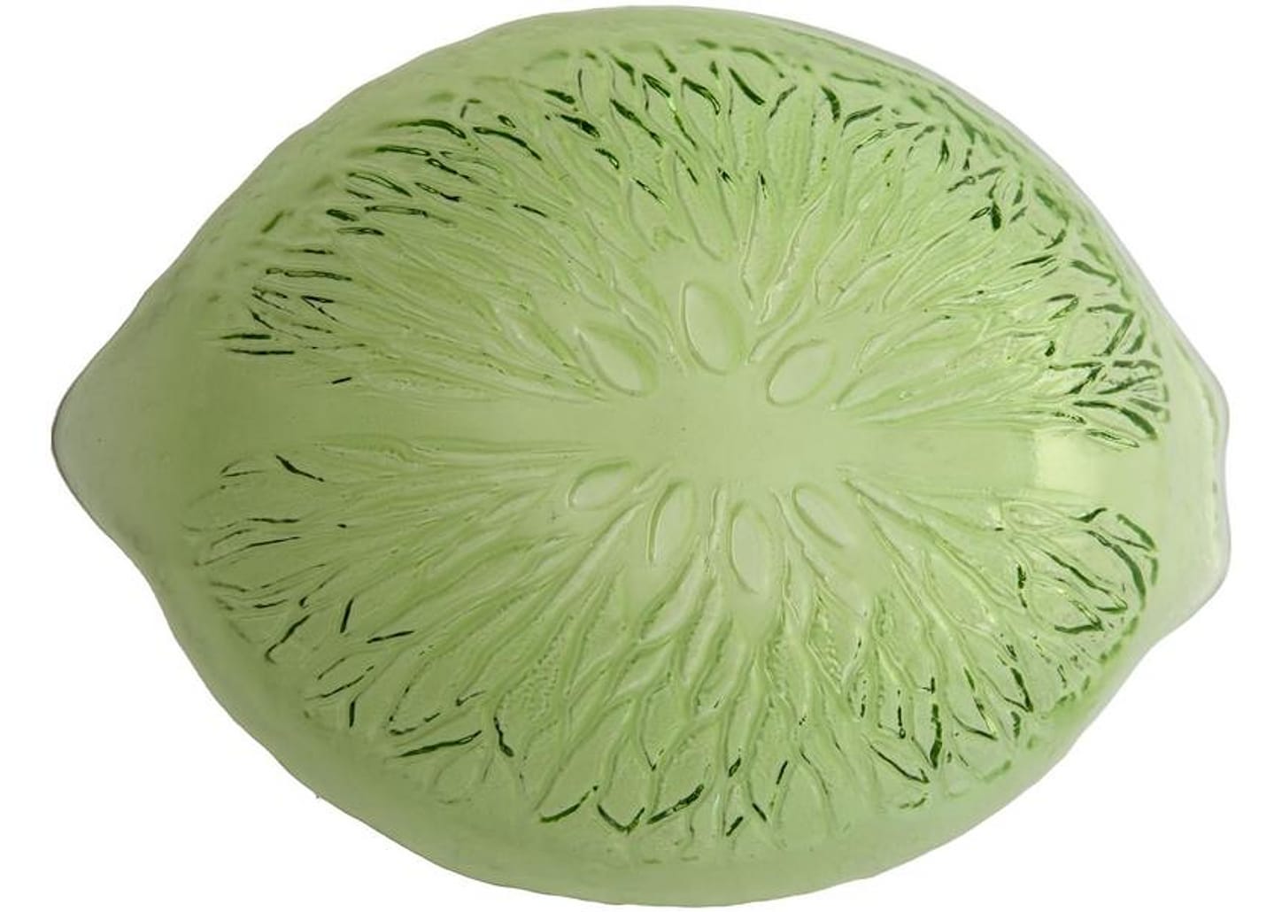 Prato de Vidro Oval Fundo de Servir Nell Limão