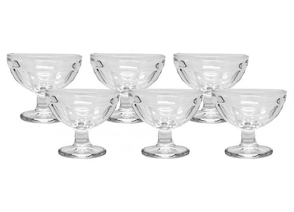 Jogo de Taças de Sobremesa de Vidro 160ml 6 Peças Haus Concept Gelato