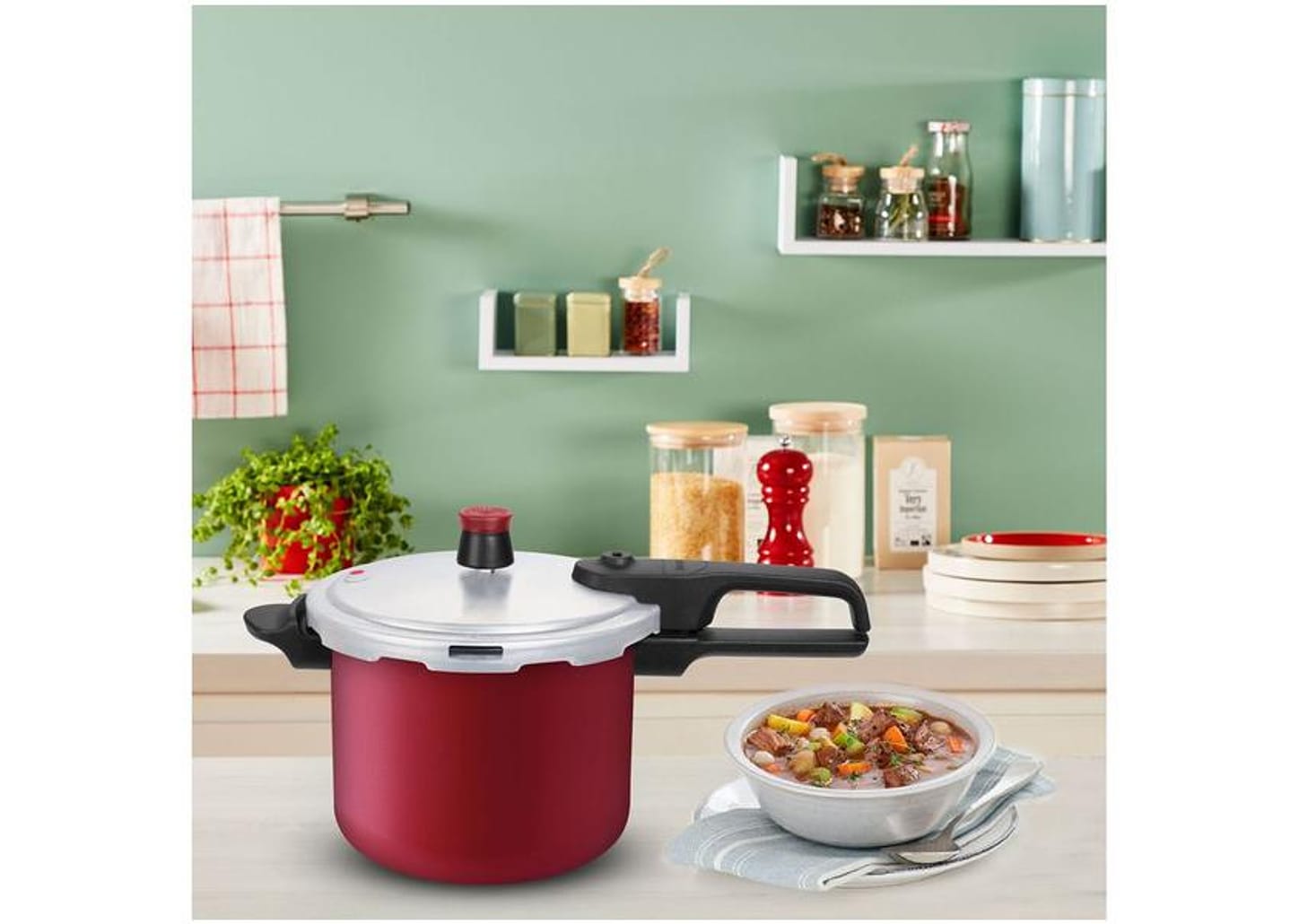 Panela de Pressão Rochedo 4,5L Vermelho - Segura