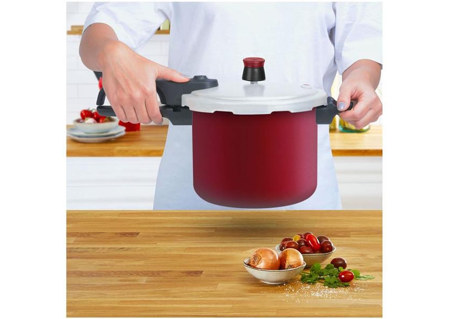 Panela de Pressão Rochedo 4,5L Vermelho - Segura