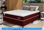 Base Cama Box Queen Plumatex Bipartida 25x158x198cm Turim