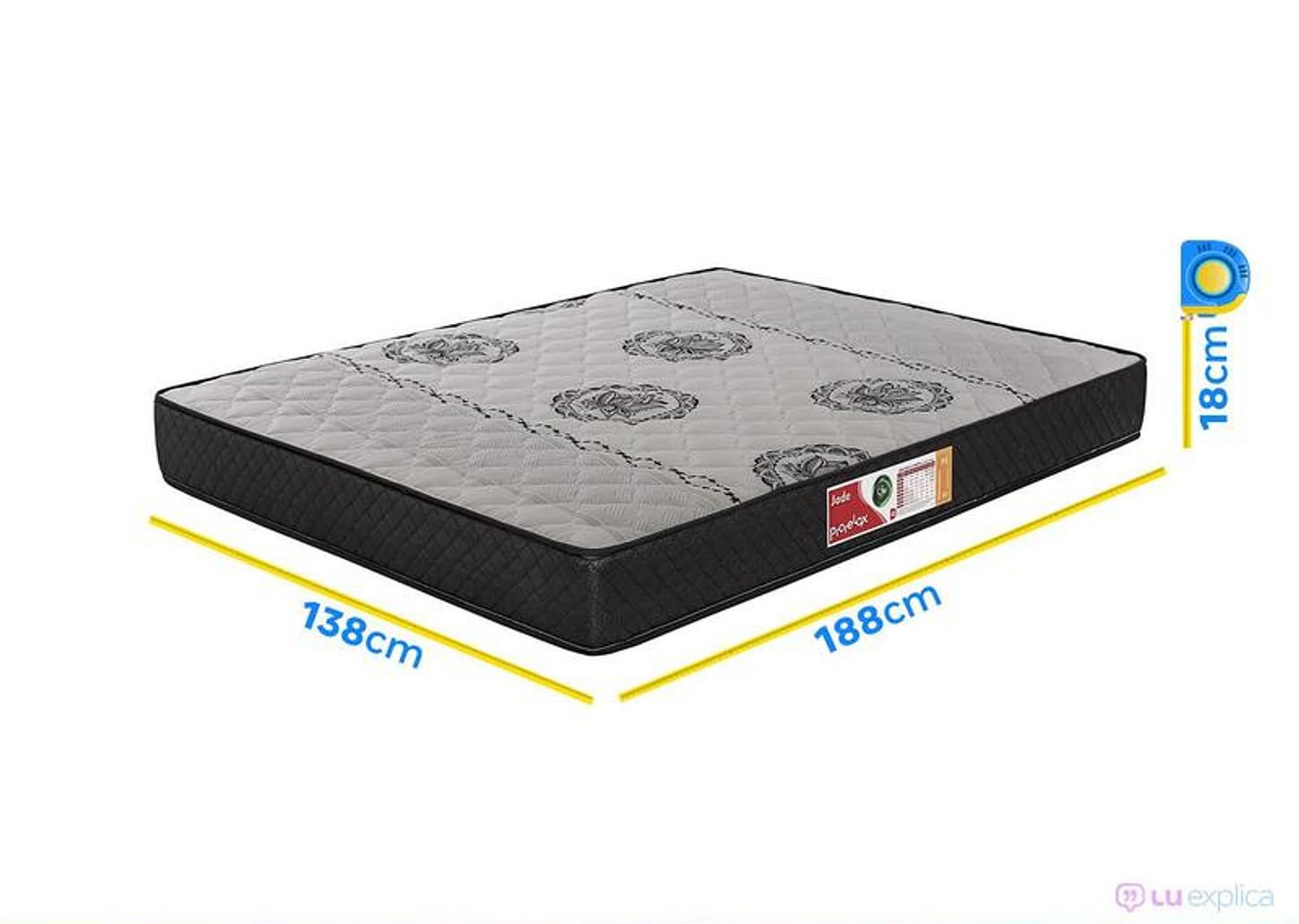 Colchão Casal Prorelax de Espuma D-45 18x138x188cm Jade