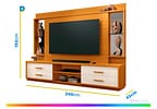 Estante Home para TV até 75” 4 Gavetas EDN Móveis Leni