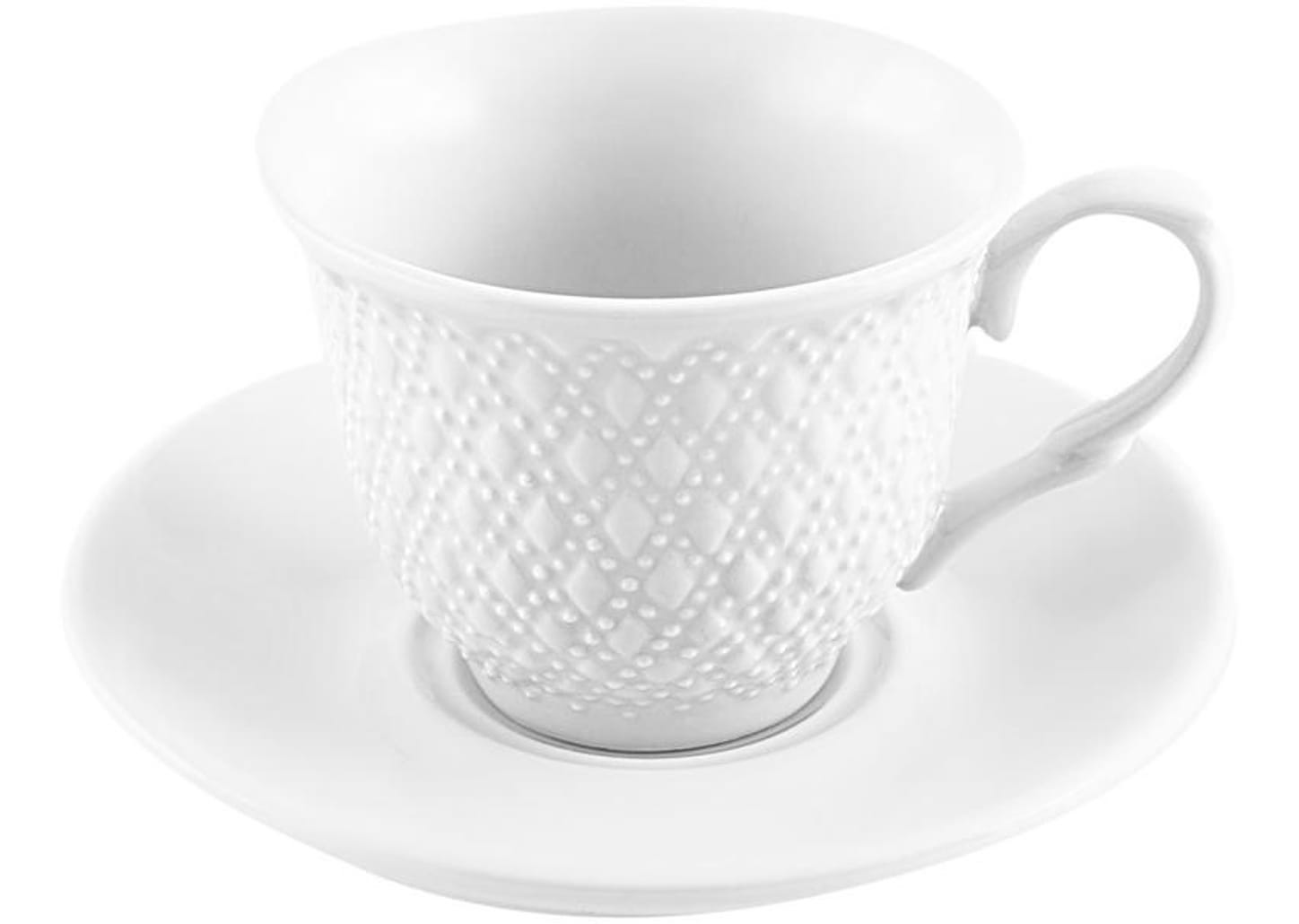 Jogo de Xícaras de Café de Porcelana 65ml Wembley - Hauskraft 6 Peças