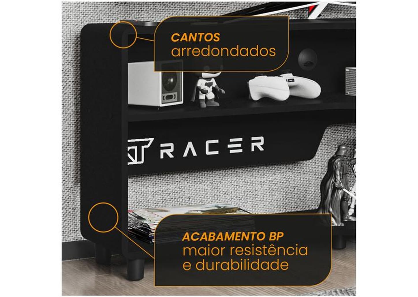 Rack para TV até 50” Politorno XT Racer Max Air
