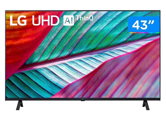 Smart TV 43” 4K Ultra HD LED LG 43UR7800PSA - Wi-Fi Bluetooth Alexa 3 HDMI