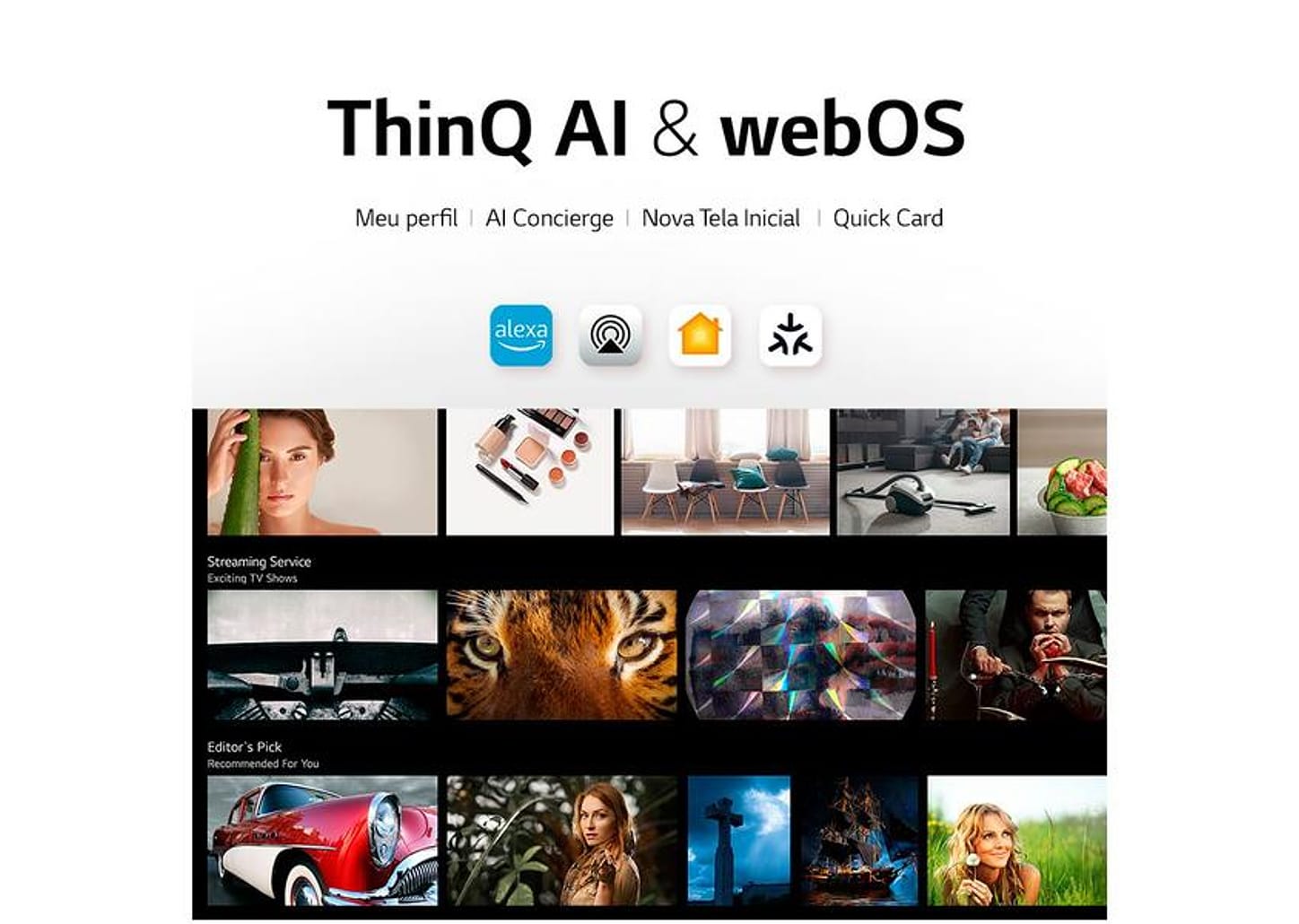 Smart TV 43” 4K Ultra HD LED LG 43UR7800PSA - Wi-Fi Bluetooth Alexa 3 HDMI