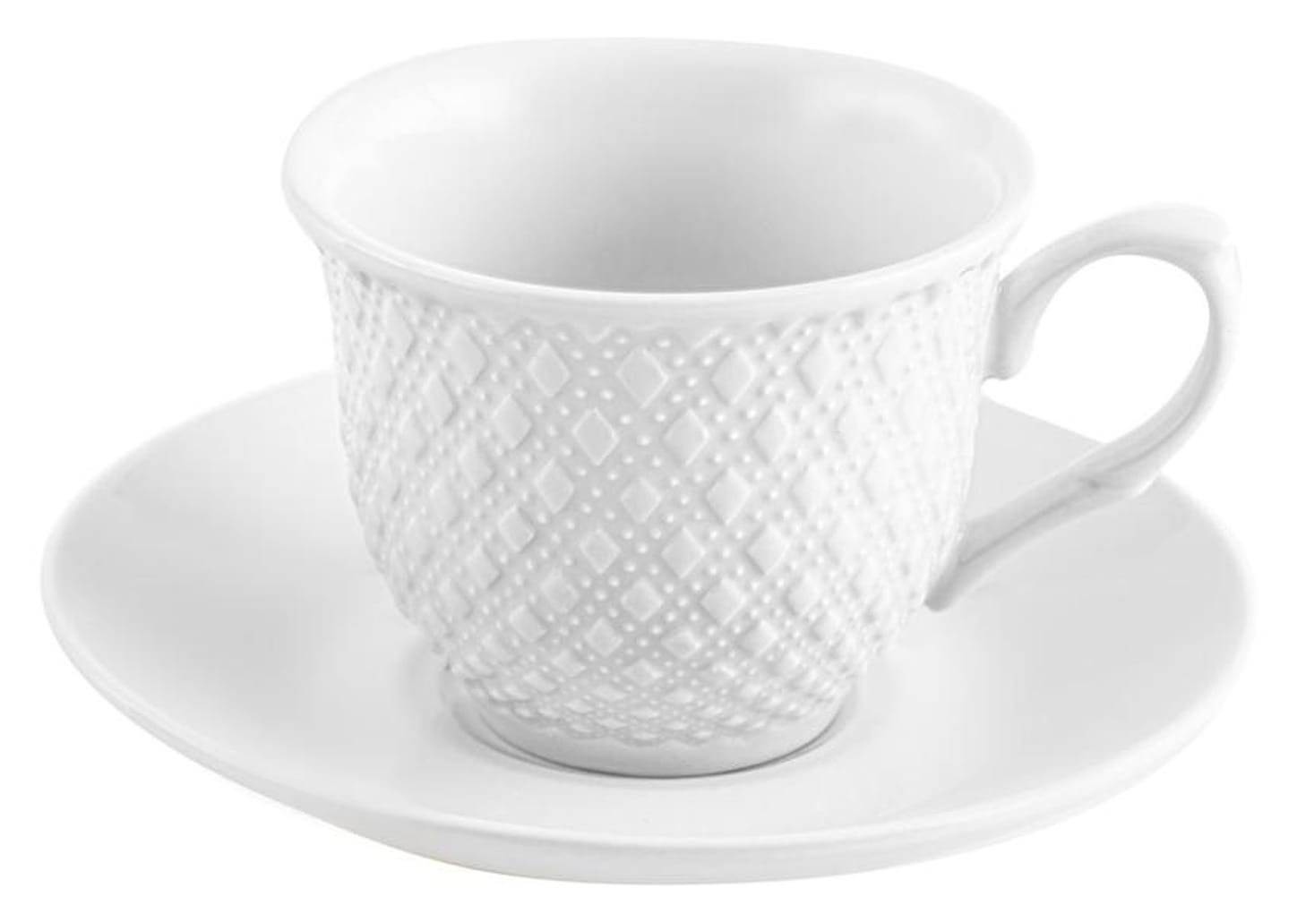 Jogo de Xícaras de Chá de Porcelana 150ml - Wembley Hauskraft 6 Peças