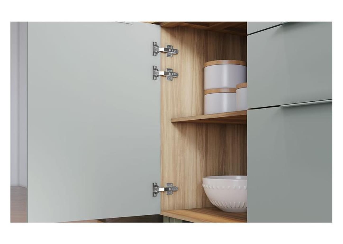 Cozinha Completa Nesher Duquesa 100% MDF com Balcão 5 Portas 4 Gavetas