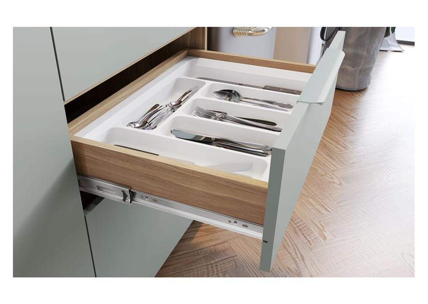 Cozinha Completa Nesher Duquesa 100% MDF com Balcão 5 Portas 4 Gavetas