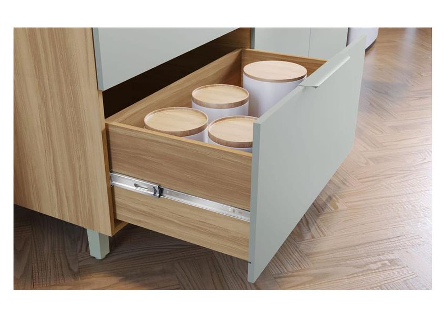 Cozinha Completa Nesher Duquesa 100% MDF com Balcão 5 Portas 4 Gavetas