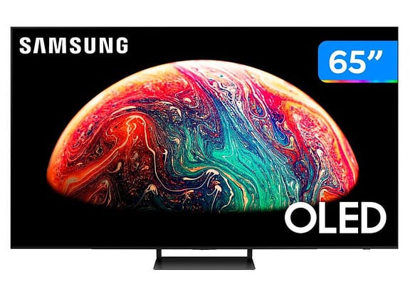 Smart TV 65” 4K OLED Samsung QN65S90CA 144Hz Wi-Fi Bluetooth com Alexa 4 HDMI 2 USB