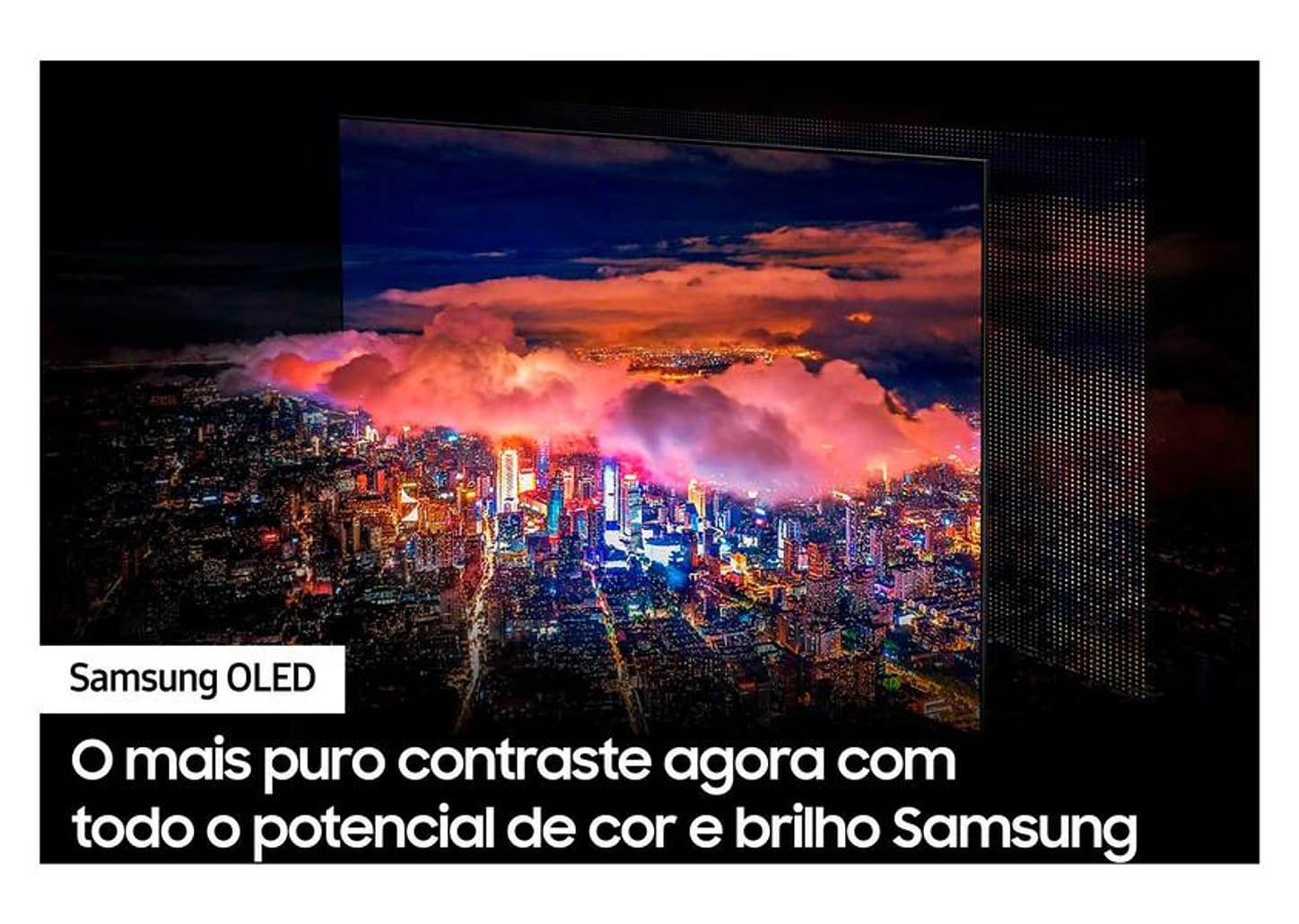 Smart TV 65” 4K OLED Samsung QN65S90CA 144Hz Wi-Fi Bluetooth com Alexa 4 HDMI 2 USB