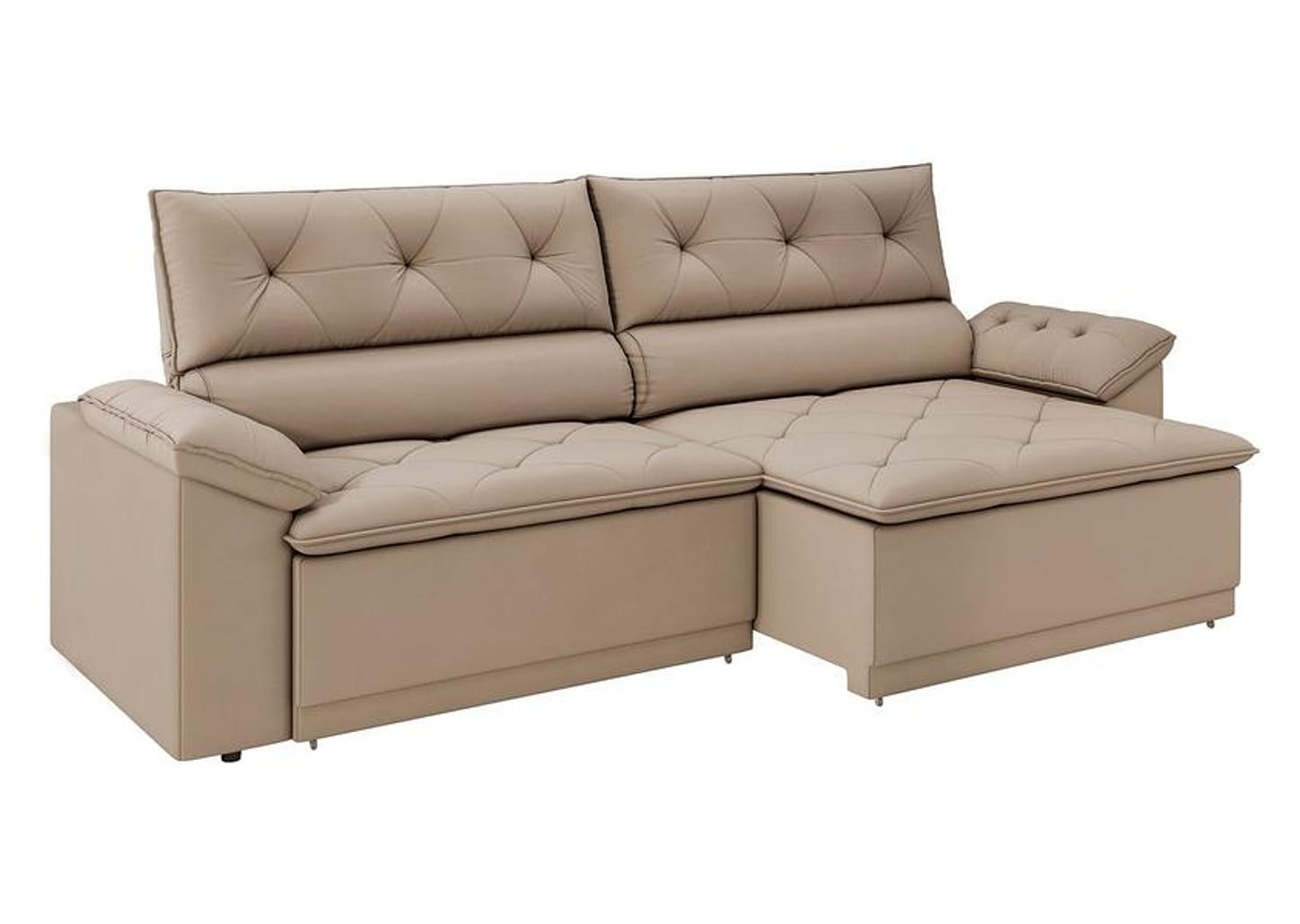 Sofá Retrátil Reclinável 3 Lugares Veludo Ibiza Besthouse