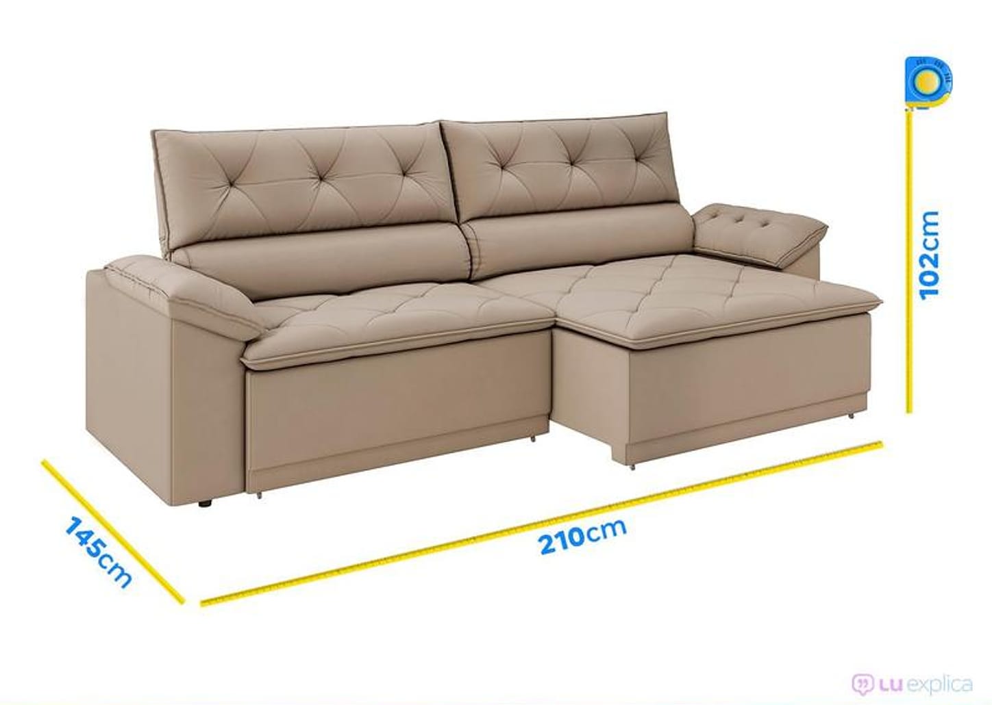 Sofá Retrátil Reclinável 3 Lugares Veludo Ibiza Besthouse