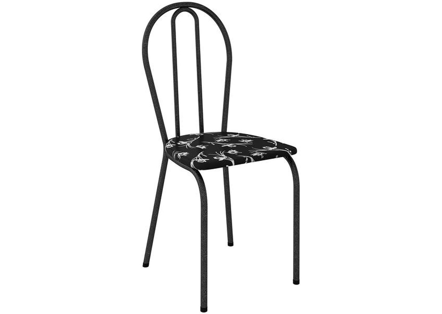 Mesa de Jantar 6 Cadeiras Retangular Preta - Artefamol America Bruna