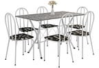 Mesa de Jantar 6 Lugares Retangular Branca - Artefamol América Bruna