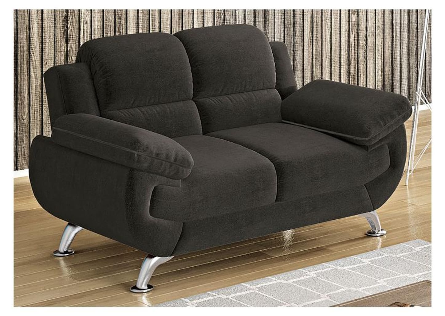 Sofá 2 Lugares Suede Spazium Linoforte