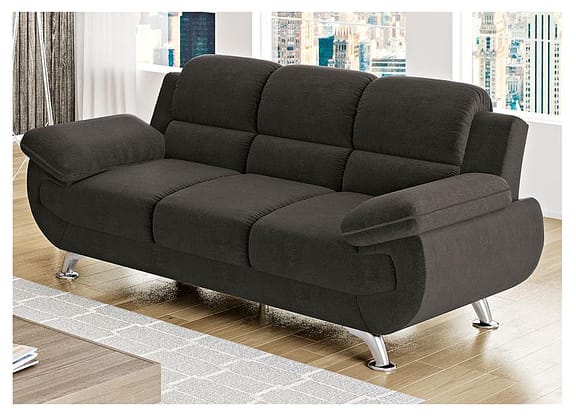 Sofá 3 Lugares Suede Spazium Linoforte