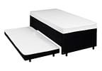 Cama Box Solteiro SMP Conjugada com Cama Auxiliar - LightSpuma BIBOX Baú Lady