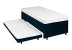 Cama Box Solteiro SMP Conjugada com Cama Auxiliar - LightSpuma BIBOX Baú Lady