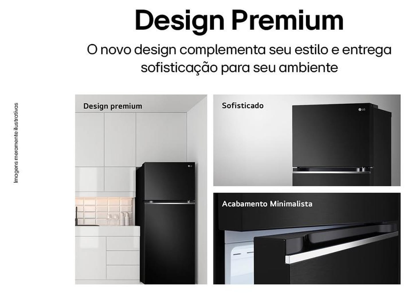 Geladeira/Refrigerador LG Frost Free Black 395L - GN-B392PXGB Compressor Inverter