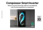 Geladeira/Refrigerador LG Frost Free Black 395L - GN-B392PXGB Compressor Inverter