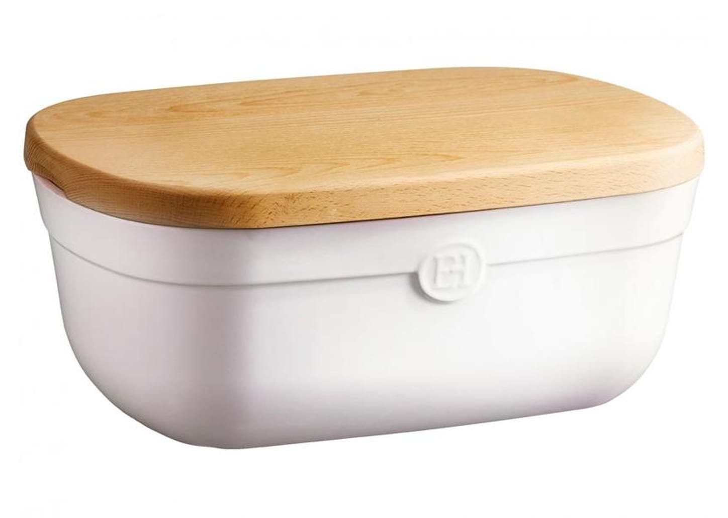 Porta-pão de Cerâmica e Madeira Emile Henry