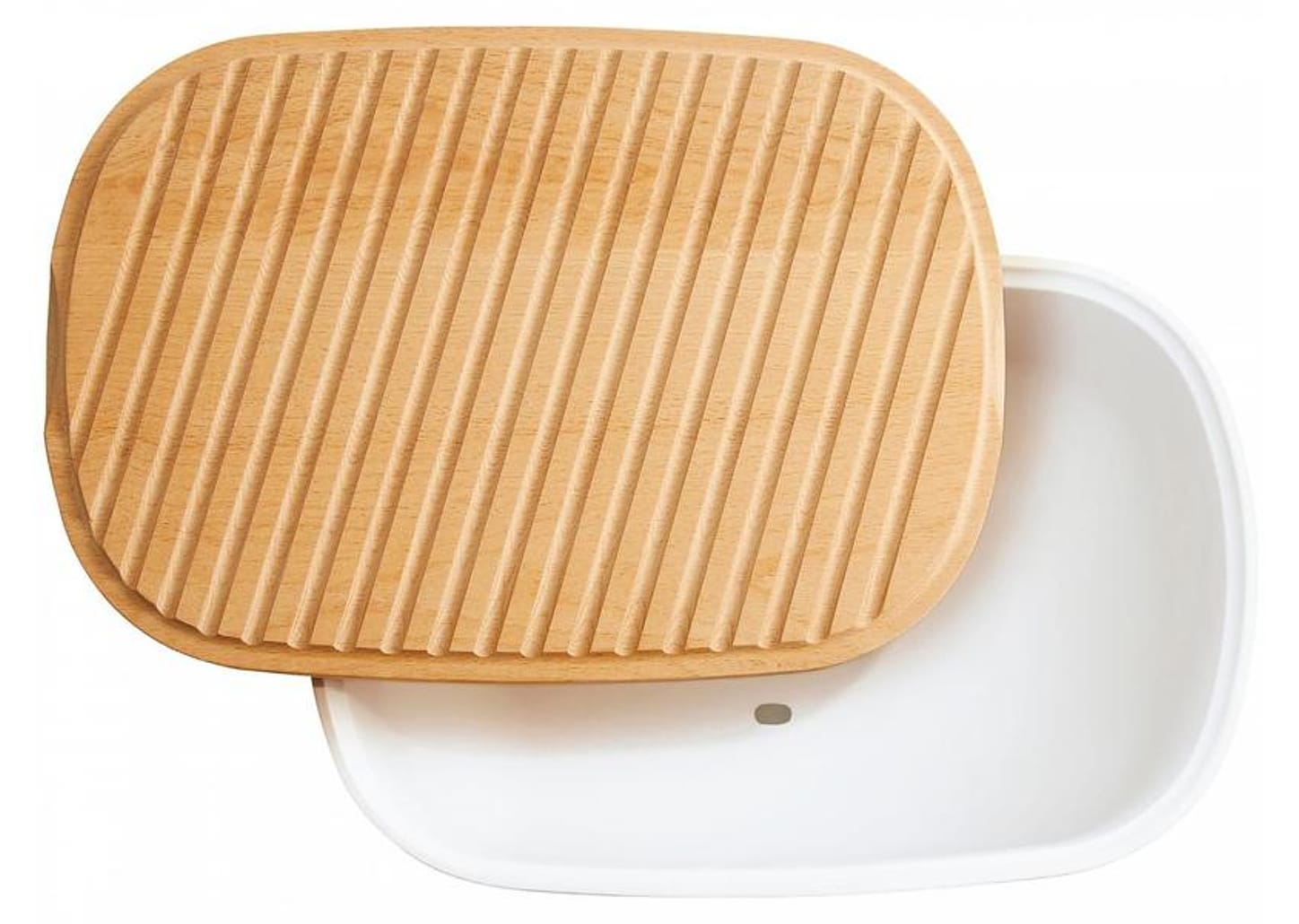 Porta-pão de Cerâmica e Madeira Emile Henry