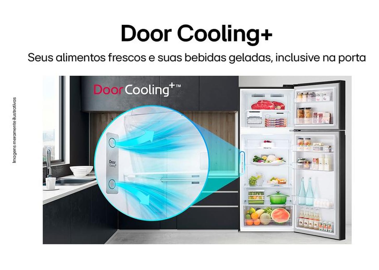 Geladeira/Refrigerador LG Frost Free Black 395L - GN-B392PXG2 Compressor Inverter