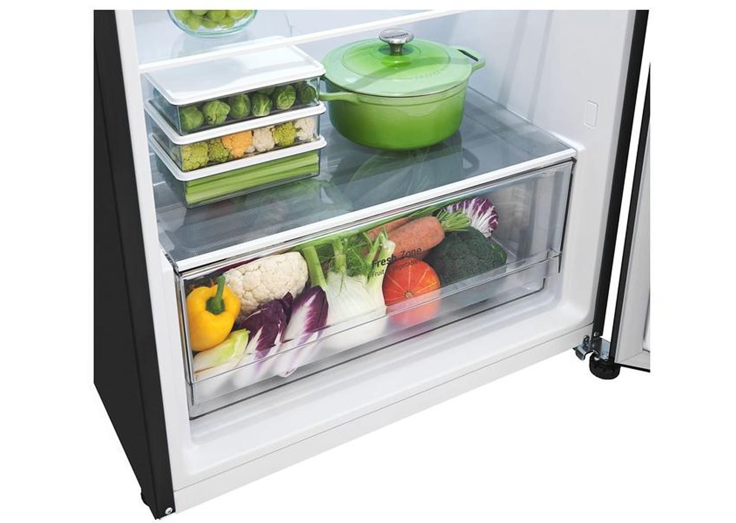 Geladeira/Refrigerador LG Frost Free Black 395L - GN-B392PXG2 Compressor Inverter