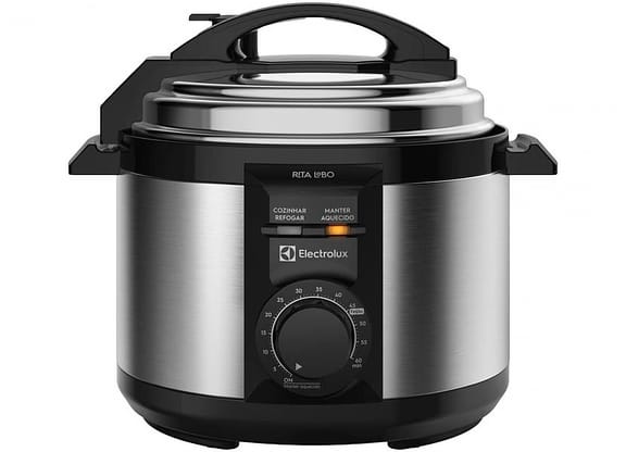 Panela de Pressão Elétrica Electrolux 3L Inox 700W - Efficient por Rita Lobo PCE15
