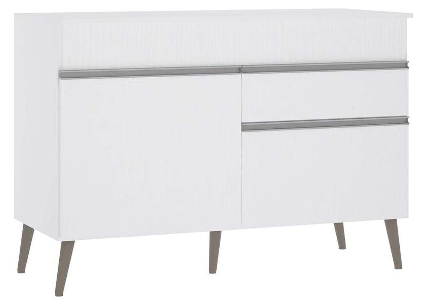 Balcão de Cozinha com Tampo para Pia Luciane 2 Portas 1 Gaveta Veneza