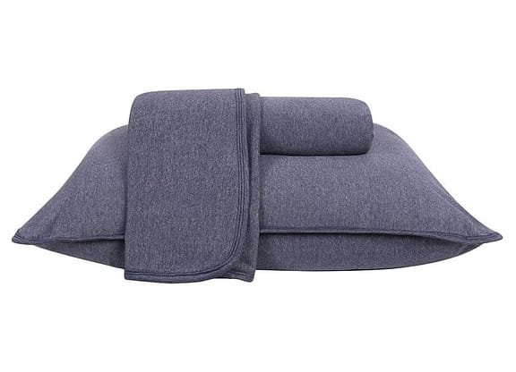 Jogo de Cama Casal Atlântica Mescla Urban Azul Escuro 3 Peças