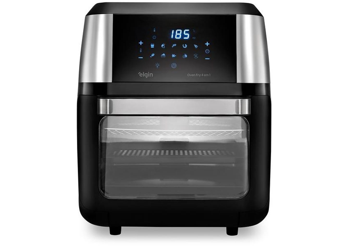 Fritadeira Elétrica sem Óleo/Air Fryer Elgin - Oven Fry 4 em 1 Preta com Forno 12L
