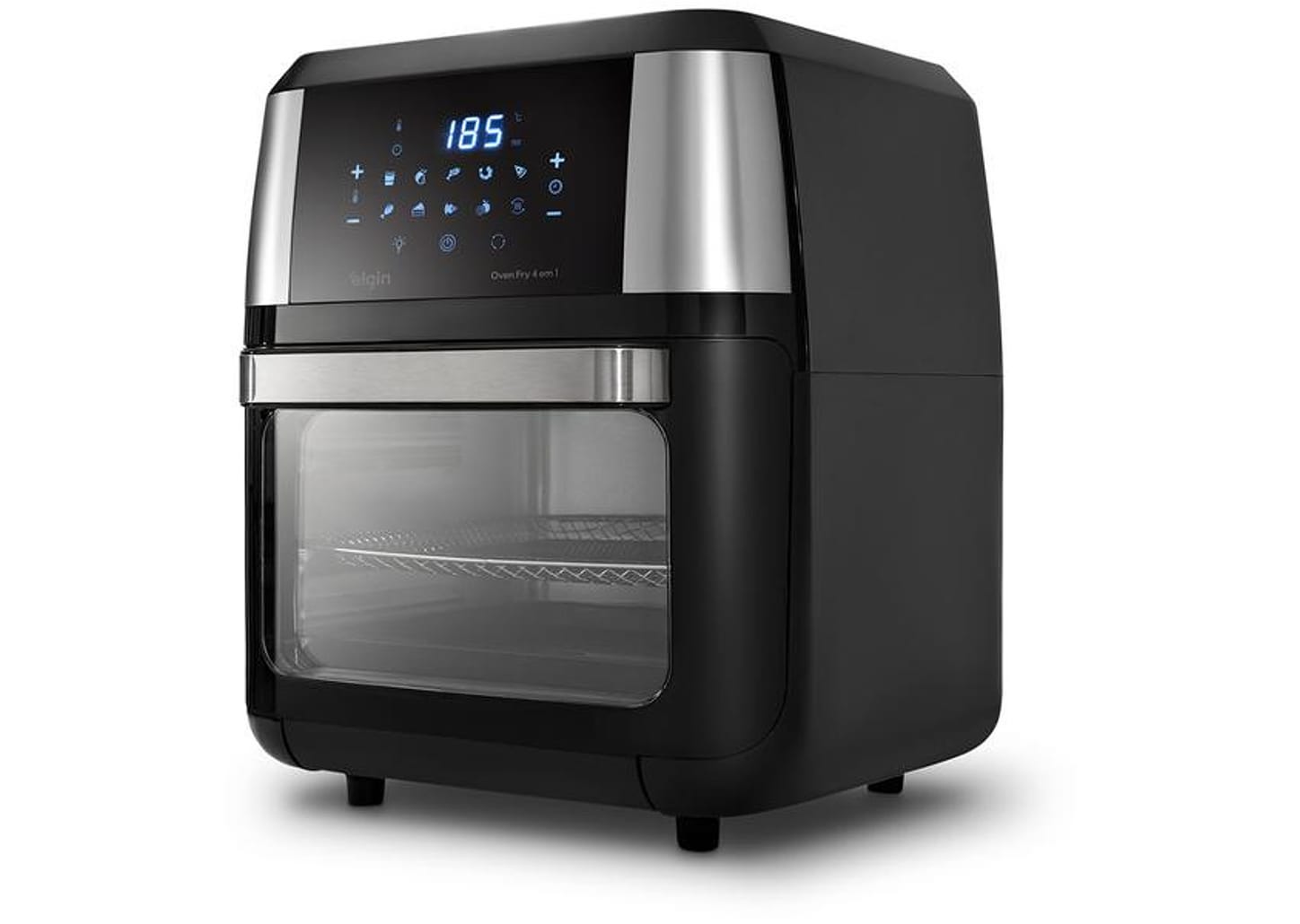 Fritadeira Elétrica sem Óleo/Air Fryer Elgin - Oven Fry 4 em 1 Preta com Forno 12L