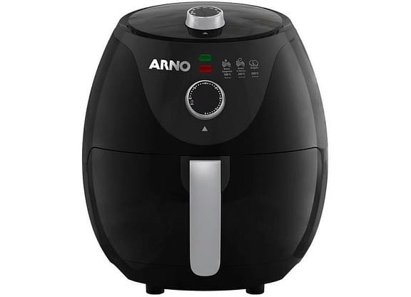 Fritadeira Elétrica sem Óleo/Air Fryer Arno - Easy Fry Preta com Timer 3,2L