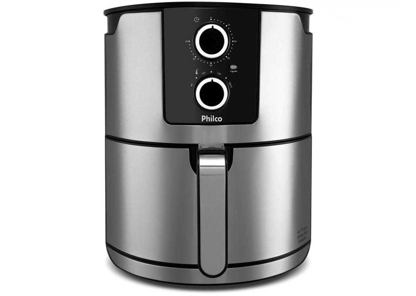 Fritadeira Elétrica sem Óleo/Air Fryer Philco - Preta e Prata 6,1L