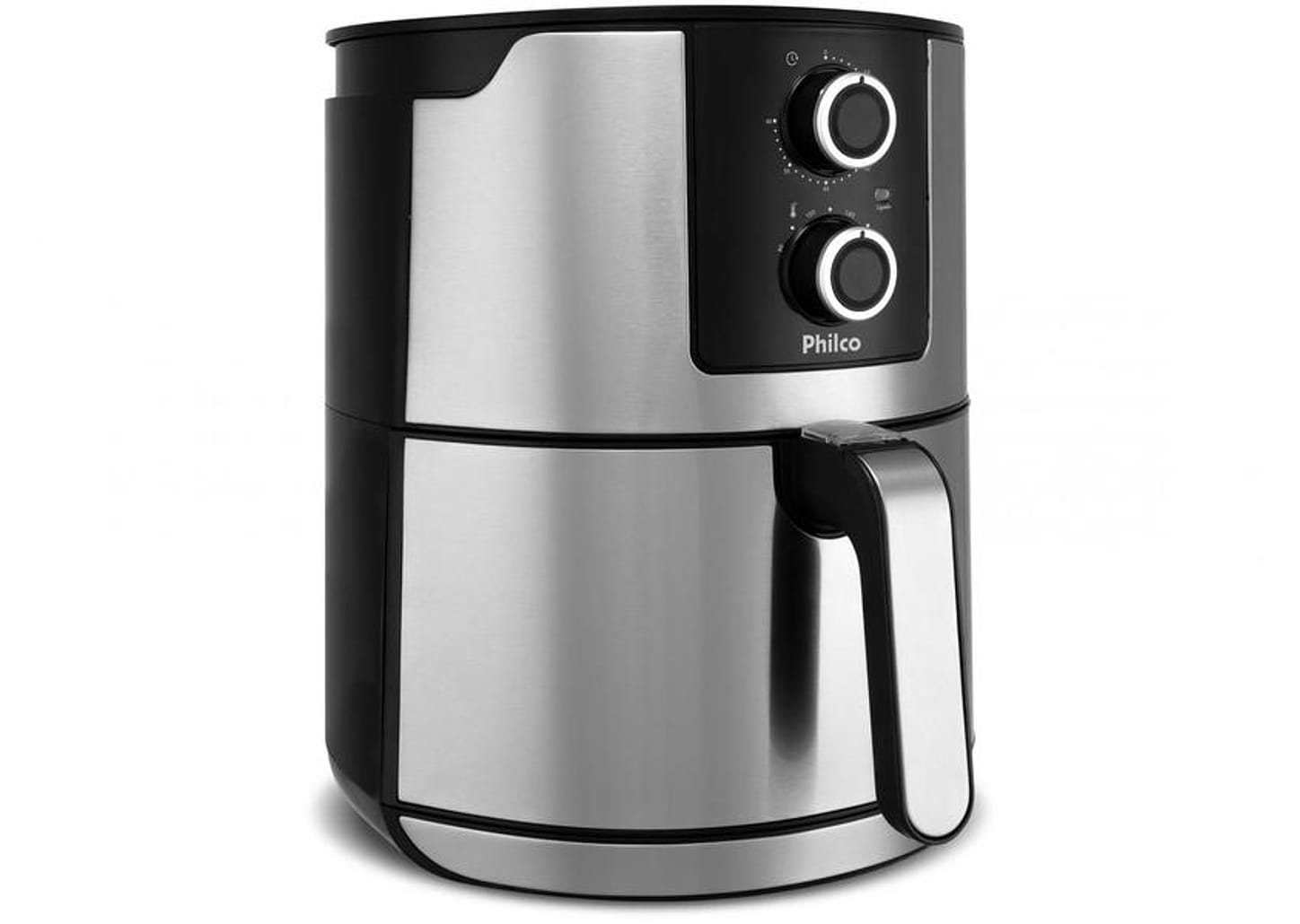 Fritadeira Elétrica sem Óleo/Air Fryer Philco - Preta e Prata 6,1L