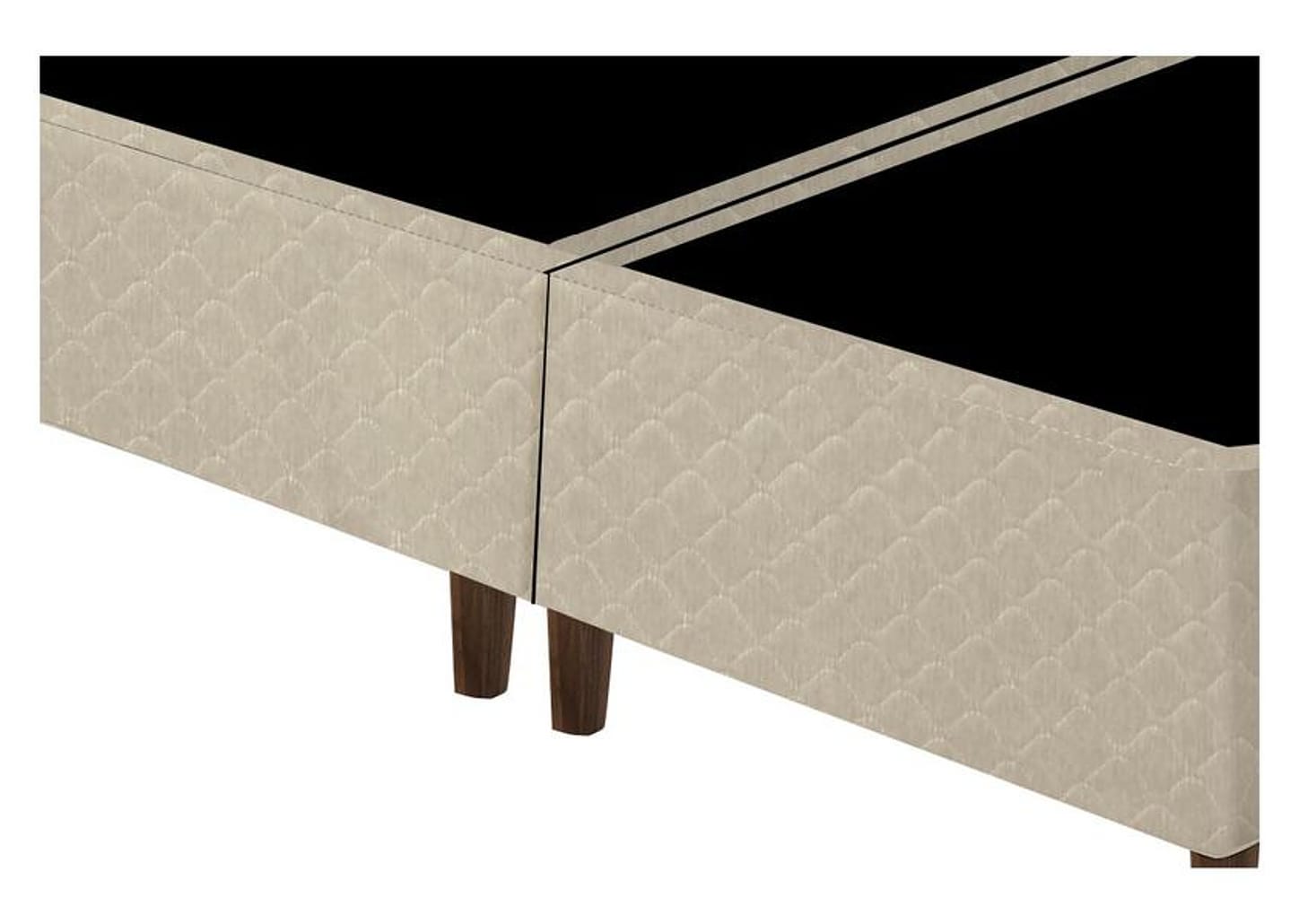 Base Cama Box Queen Gazin Bipartida 27x158x198cm - New Rubi