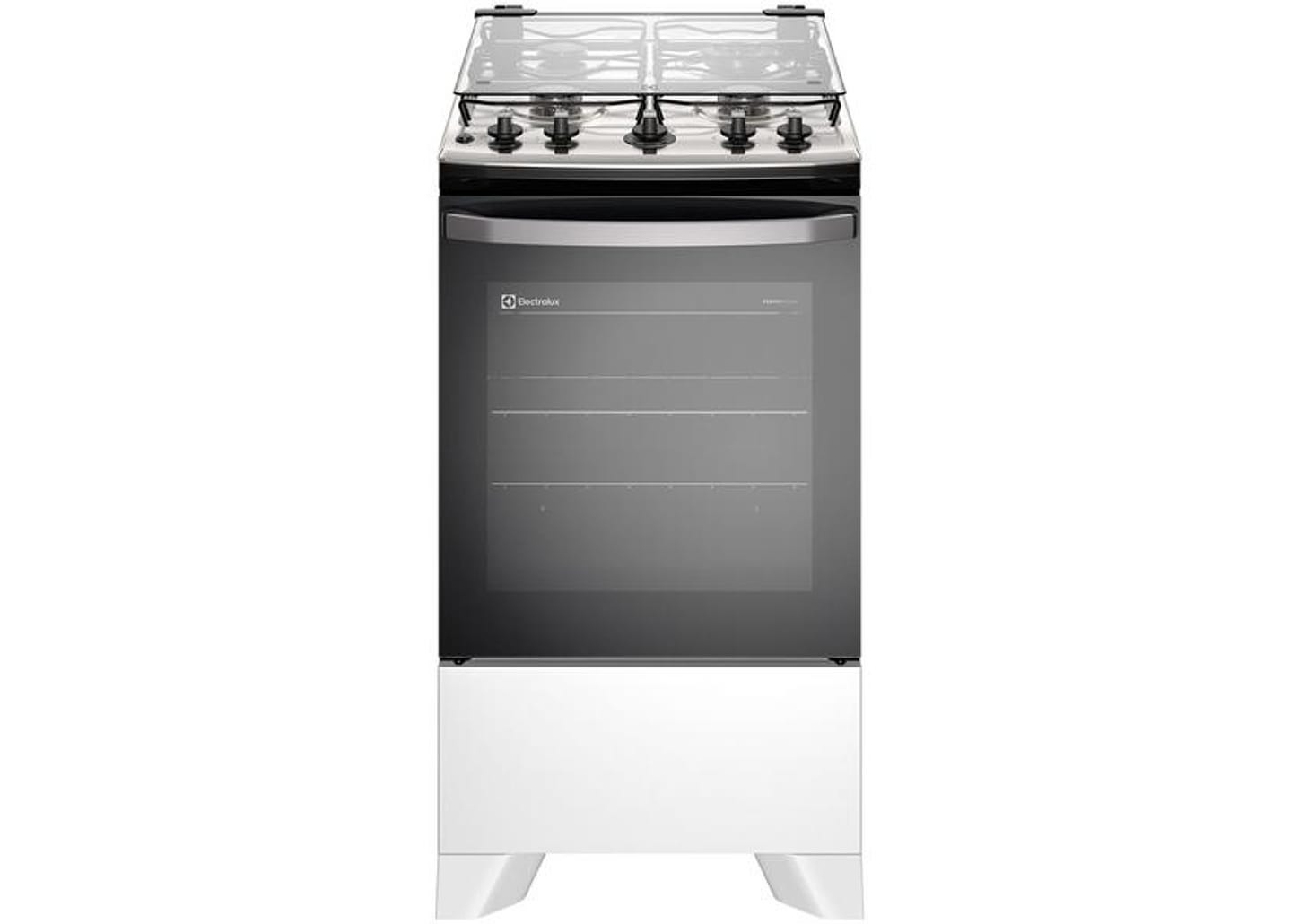 Fogão 4 Bocas Electrolux Mesa de Inox Branco - Acendimento Automático PerfectCook FE4IB