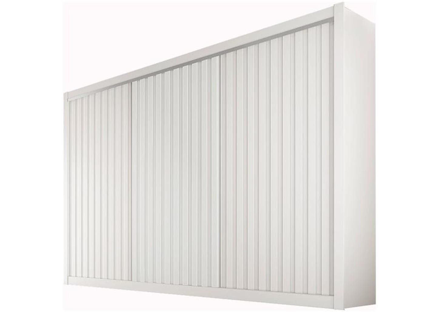 Guarda-roupa Casal 3 Portas de Correr 6 Gavetas Móveis Europa Ripado York