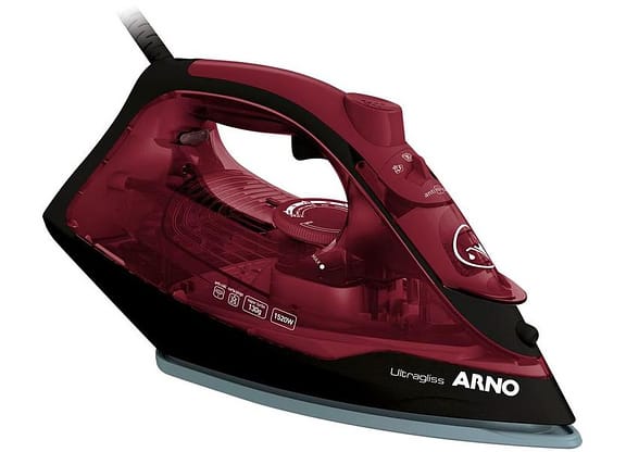 Ferro de Passar Roupa a Vapor Arno Ultragliss FMV - Rosa e Preto