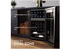 Adega Electrolux 29 Unidades com Compressor - Dual Zone Preto com LED 1 Porta WDF29