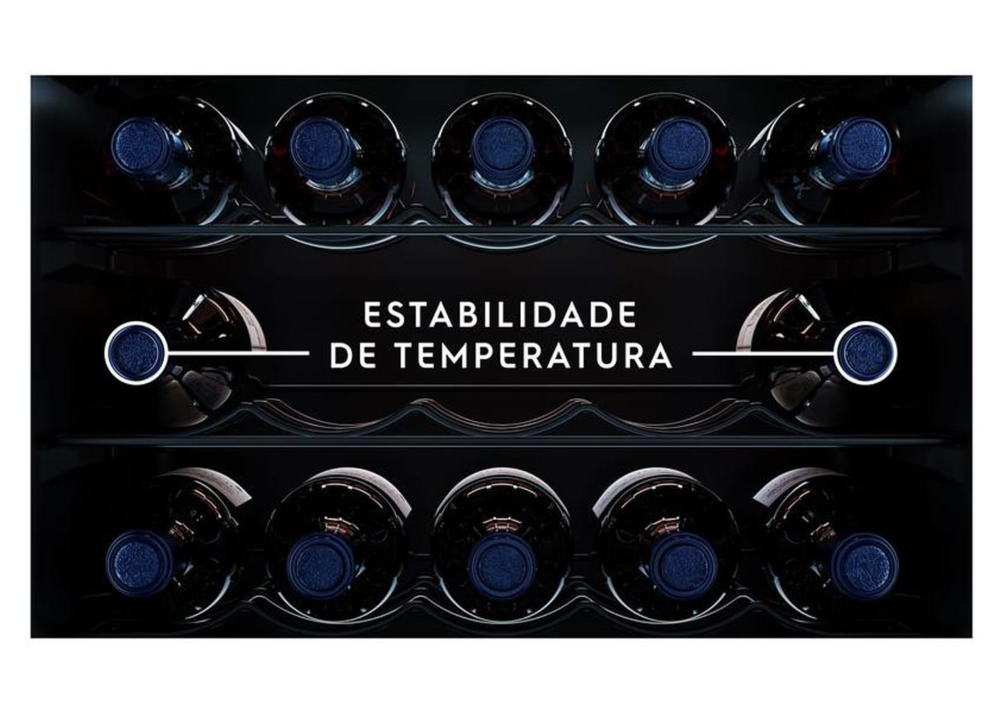 Adega Electrolux 29 Unidades com Compressor - Dual Zone Preto com LED 1 Porta WDF29