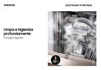 Lava-louças Samsung 14 Serviços com Função - Higienizar DW60C7050 Preta
