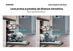 Lava-louças Samsung 14 Serviços com Função - Higienizar DW60C7050 Preta