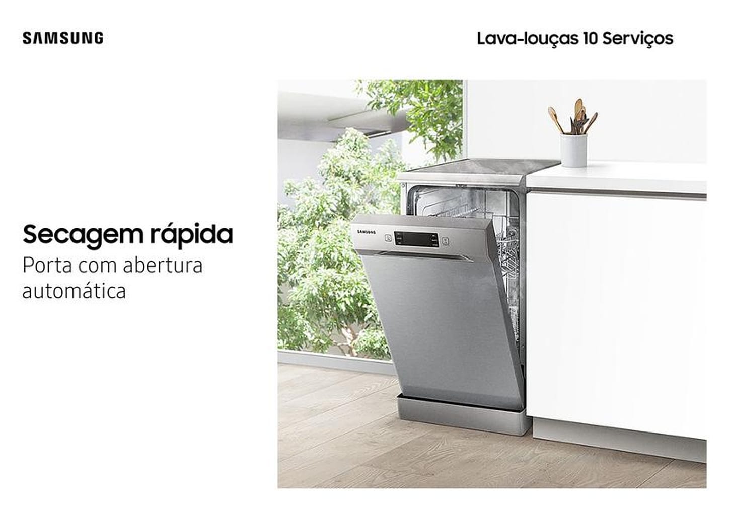 Lava-louças Samsung 10 Serviços com Função - Higienizar DW50C6070 Prata